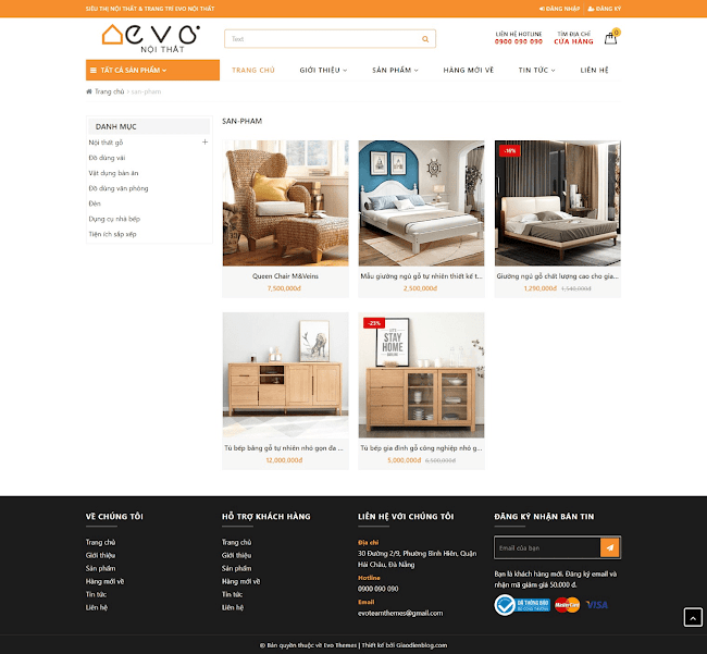 Template blogspot bán hàng nội thất cao cấp